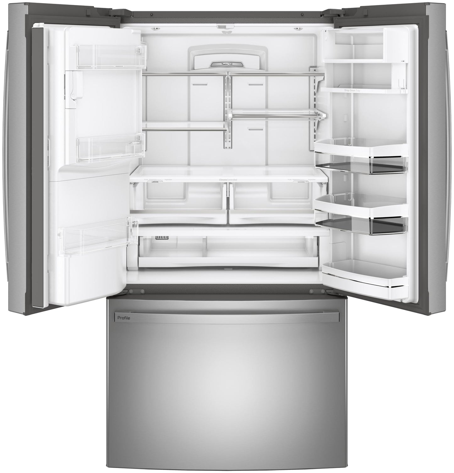 GE APPLIANCES PFE28KYNFS GE Profile Series Energy Star 27.7 Cu. Ft. French-door REFRI...