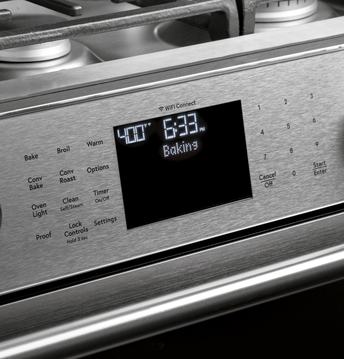 CAFE CGS700M2NS5 Cafe 30"" Smart Slide-in, Front-control, Gas Range With CONVEC...