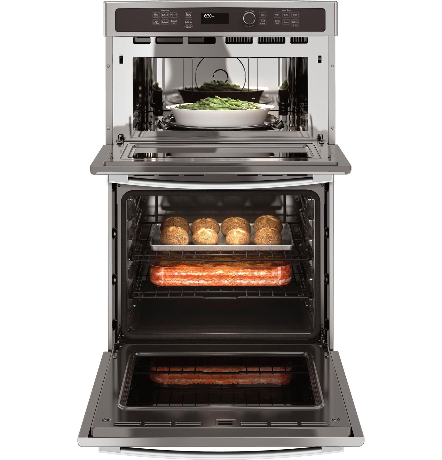 GE APPLIANCES JK3800SHSS Ge 27"" Built-in Combination Microwave/thermal Wall Oven