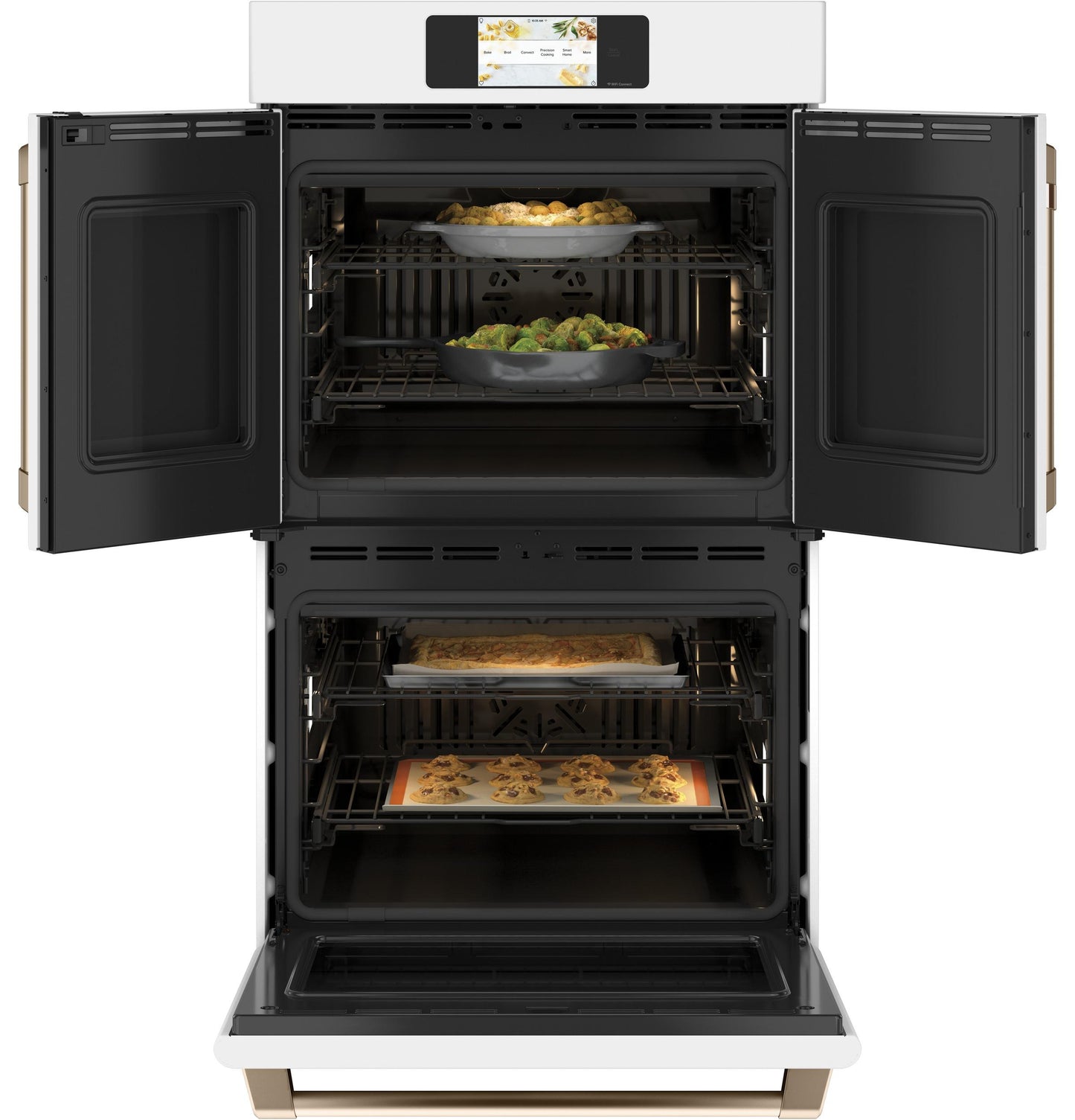 CAFE CTD90FP4NW2 Cafe Professional Series 30"" Smart Built-in Convection FRENCH...