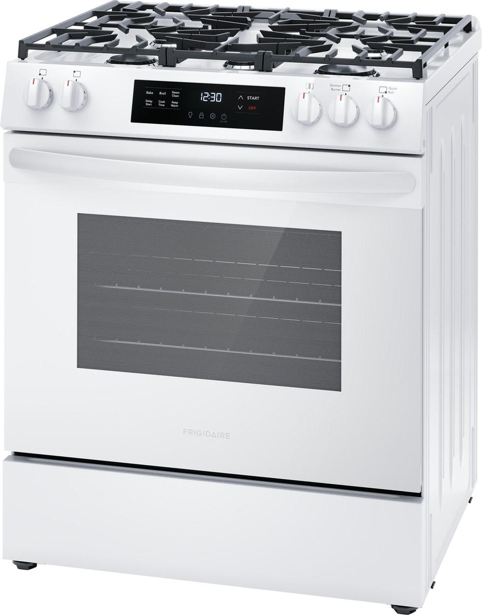 FRIGIDAIRE FCFG3062AW Frigidaire 30"" Front Control Gas Range With Quick Boil