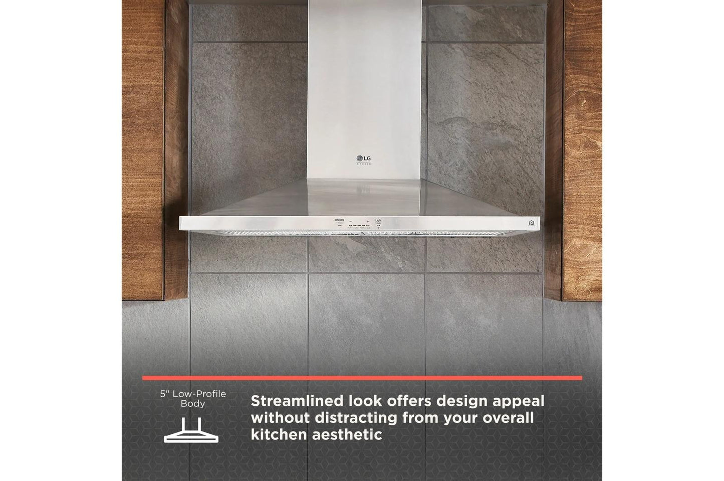 LG LSHD3080N LG Studio, 30"" Chimney Style Hood, Essence White
