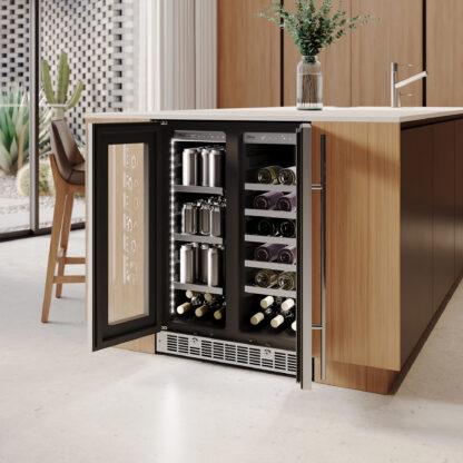 SILHOUETTE SPRBC047D1SS Silhouette Lorraine 24"" French Door Beverage Center