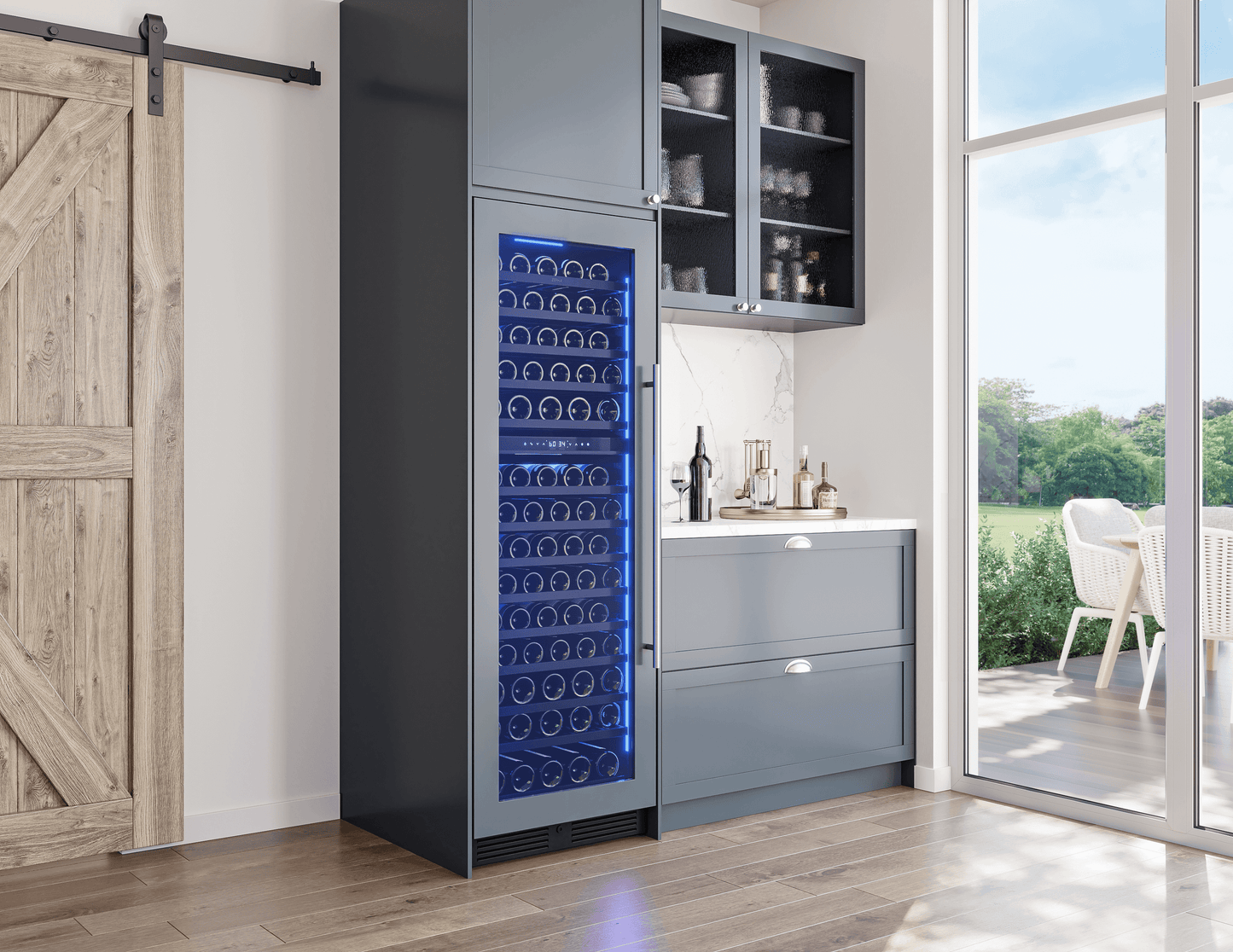 ZEPHYR PRW24F02CPG Zephyr 24"" Full Size Panel Ready Dual Zone Wine Cooler