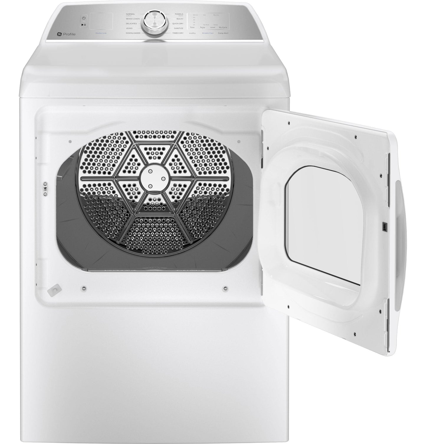 GE APPLIANCES PTD60GBSRWS GE Profile 7.4 Cu. Ft. Capacity Aluminized Alloy Drum Gas DRYER...