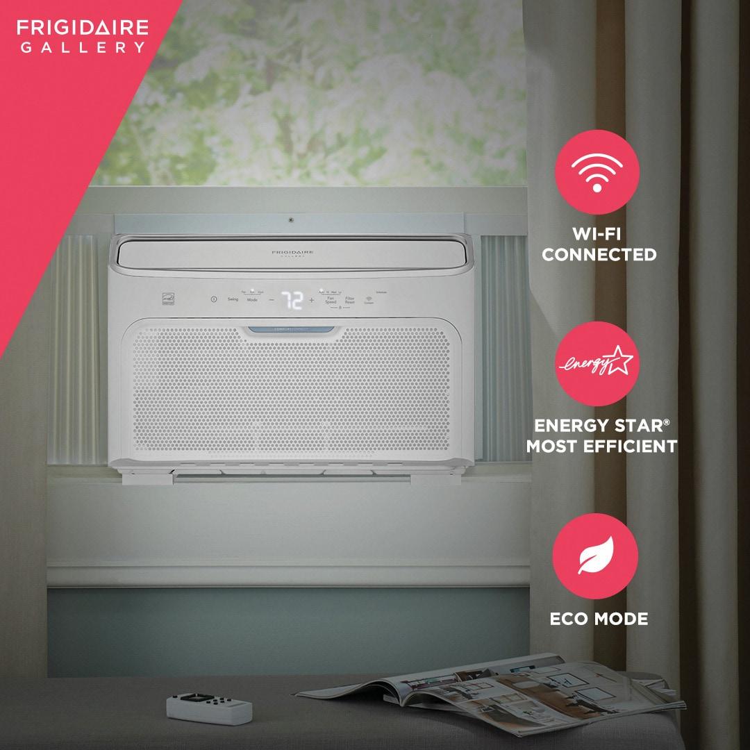 FRIGIDAIRE GHWQ103WC1 Frigidaire Gallery 10,000 BTU Inverter Quiet Temp Smart Room Air CO...