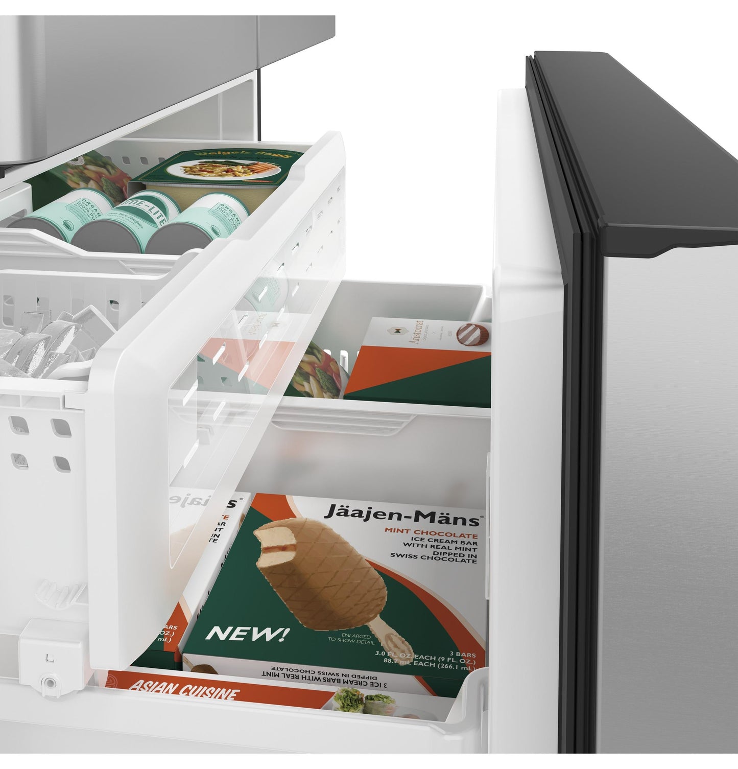 CAFE CWE23SP2MS1 Cafe Energy Star 23.1 Cu. Ft. Counter-depth French-door R...