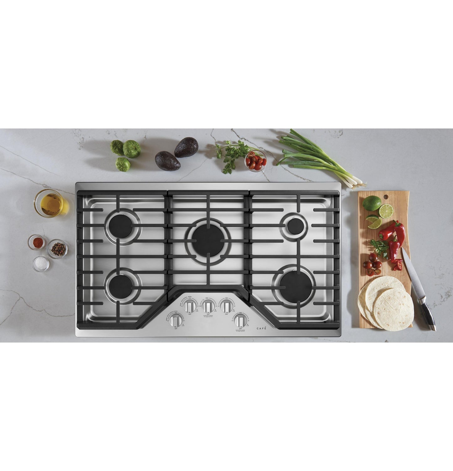 CAFE CGP70362NS1 Cafe 36"" Built-in Gas Cooktop