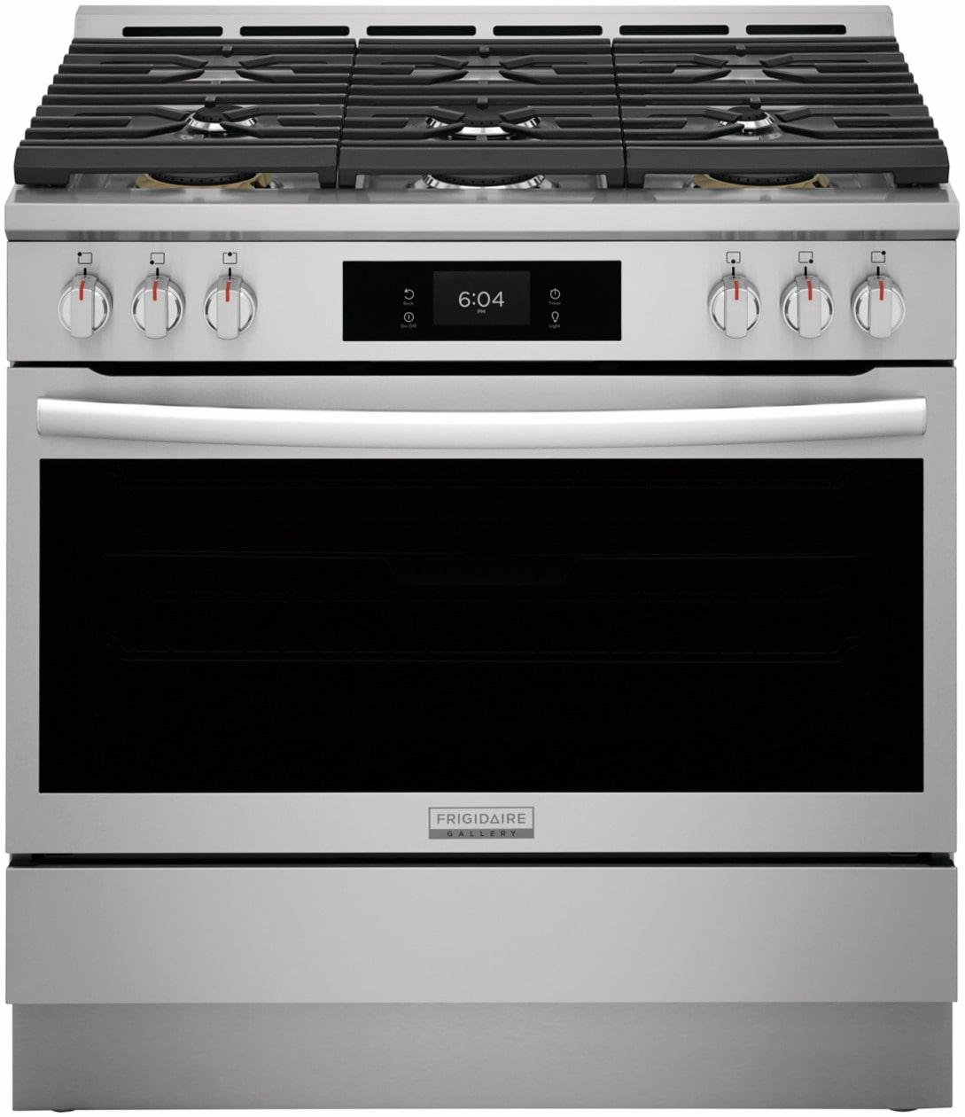 FRIGIDAIRE GCFD3661AF Frigidaire Gallery 36"" Dual-fuel Range With Air Fry