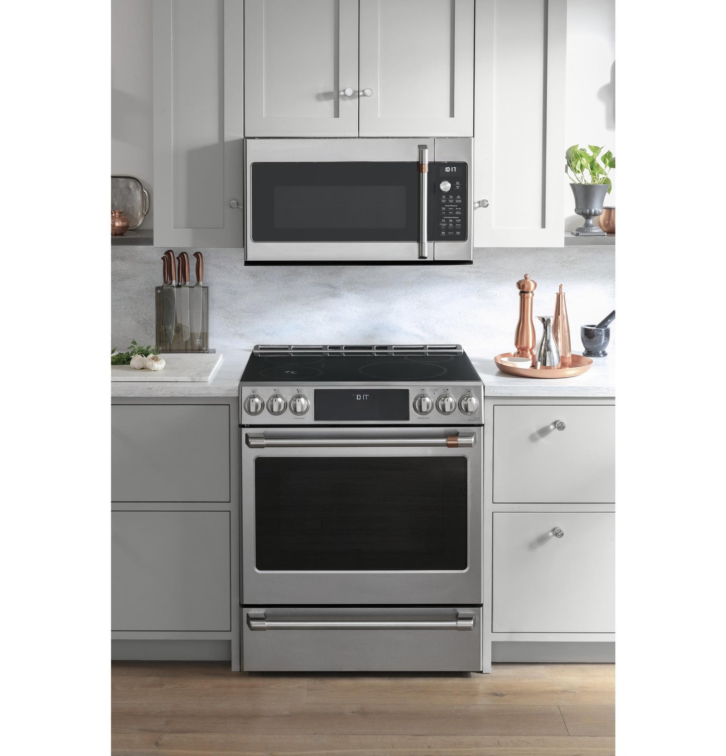 CAFE CHS90XP2MS1 Cafe 30"" Smart Slide-in, Front-control, Induction and CON...