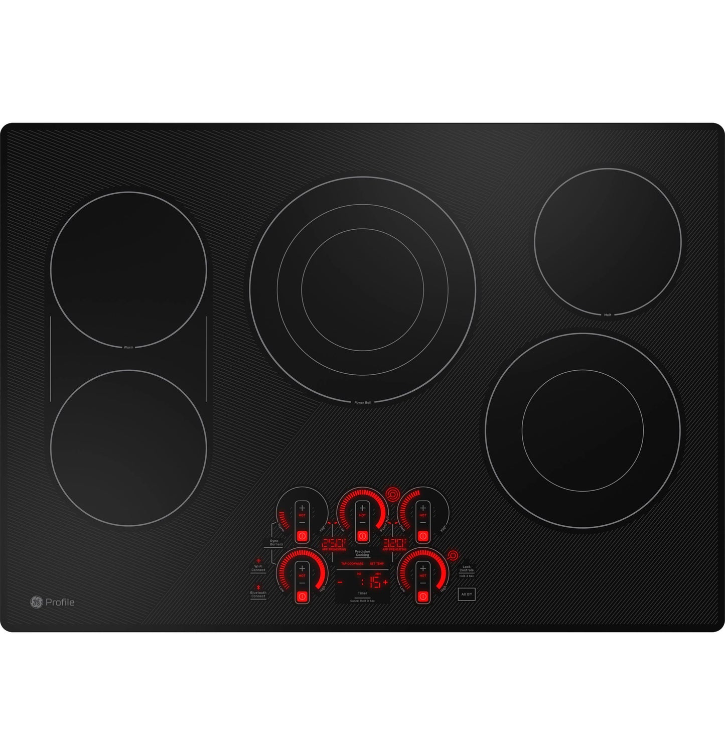 GE APPLIANCES PEP9030DTBB GE Profile 30"" Built-in Touch Control Electric Cooktop