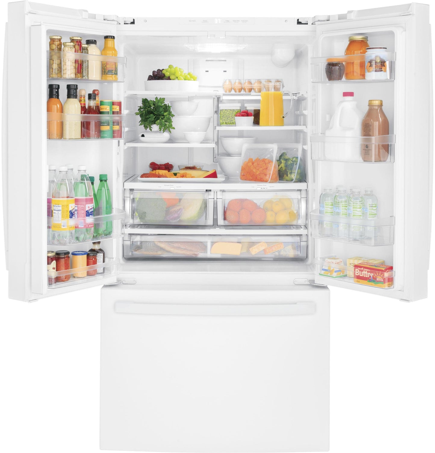 GE APPLIANCES GNE27JGMWW Ge Energy Star 27.0 Cu. Ft. French-door Refrigerator