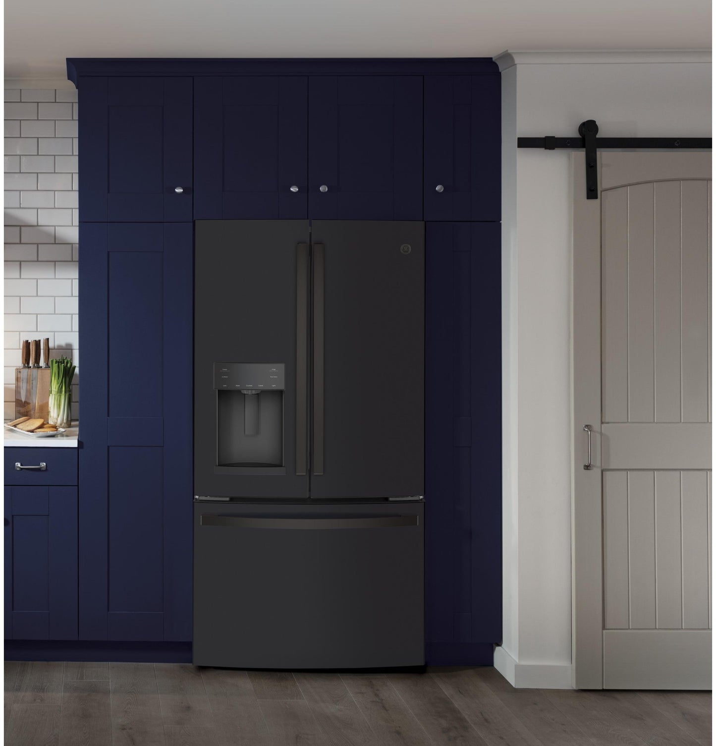 GE APPLIANCES GYE22GENDS Ge Energy Star 22.2 Cu. Ft. Counter-depth French-door REFRIGE...