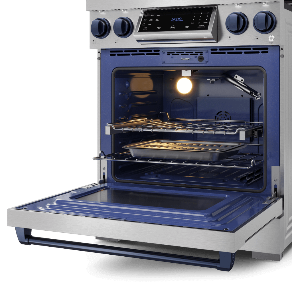 THOR KITCHEN RSG30BLU 30 Inch Professional Gas Range With Tilt Panel Touch Control In STA...