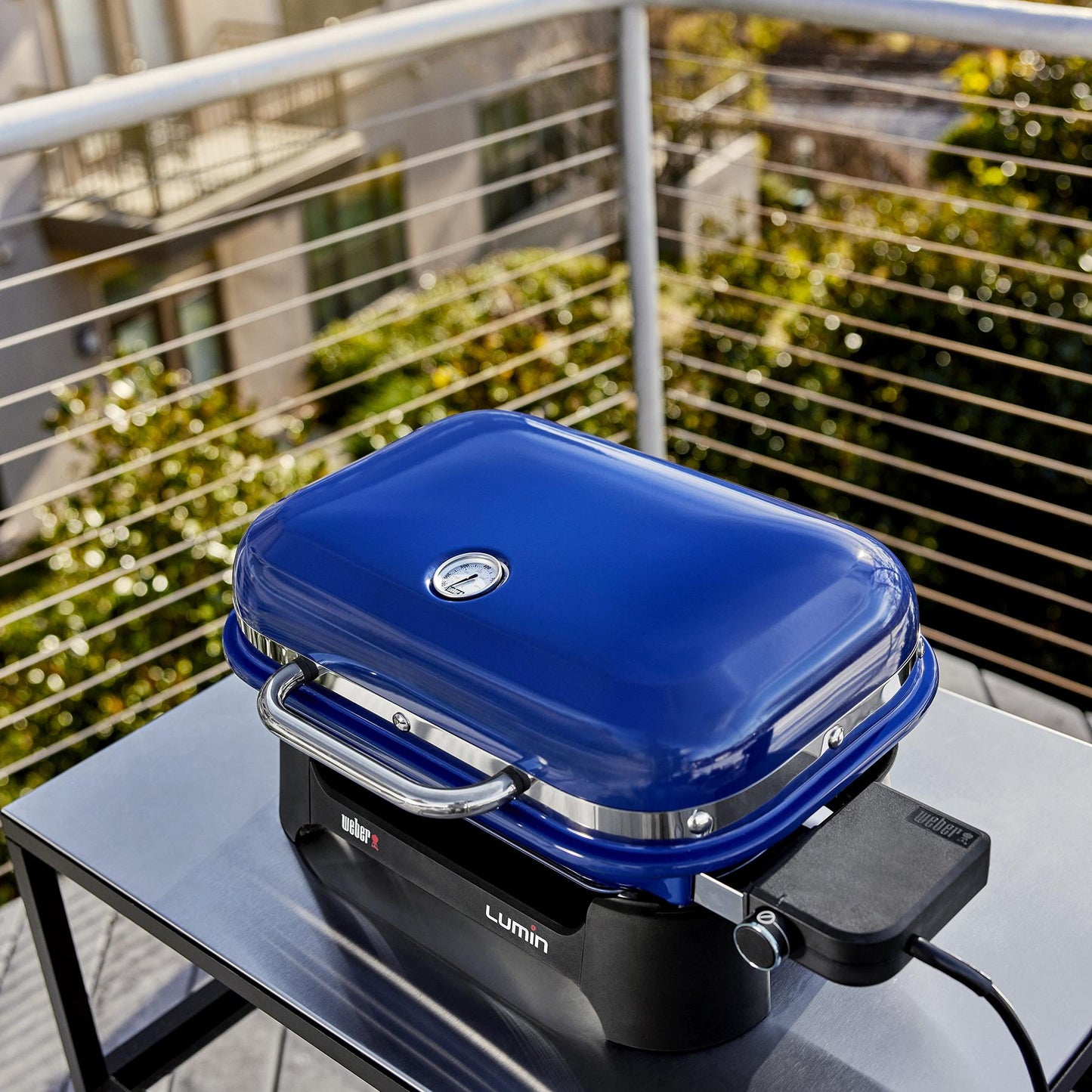 WEBER 91300901 Weber Lumin Compact Electric Grill - Deep Ocean Blue