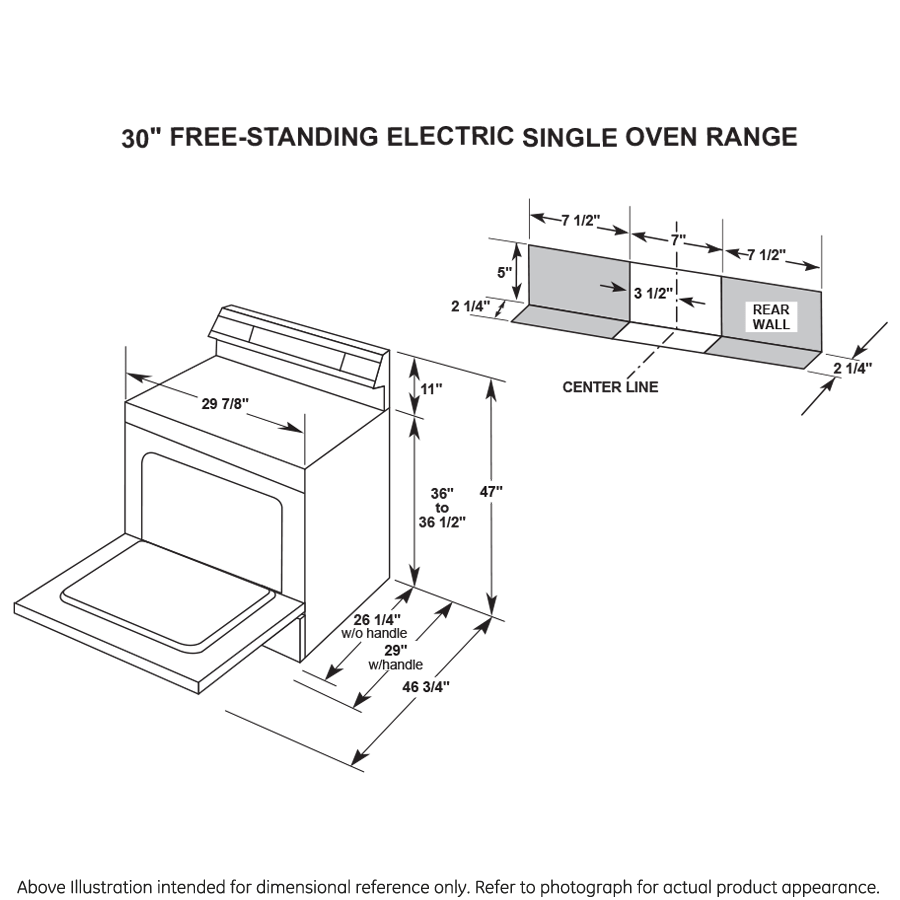 GE APPLIANCES JB256RTSS Ge 30"" Free-standing Electric Range