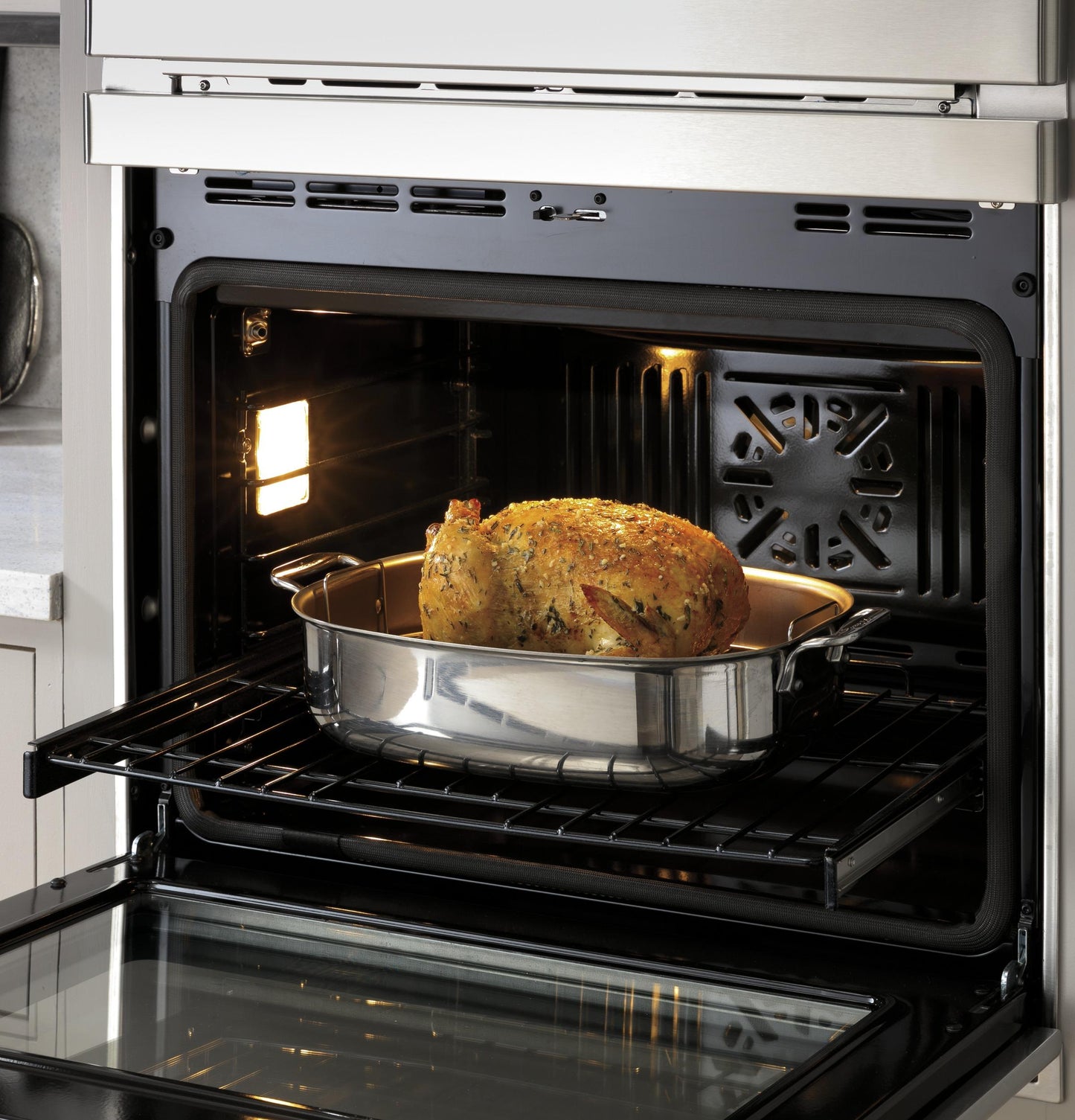 CAFE CTC912P2NS1 Cafe 30 In. Combination Double Wall Oven With Convection and ...