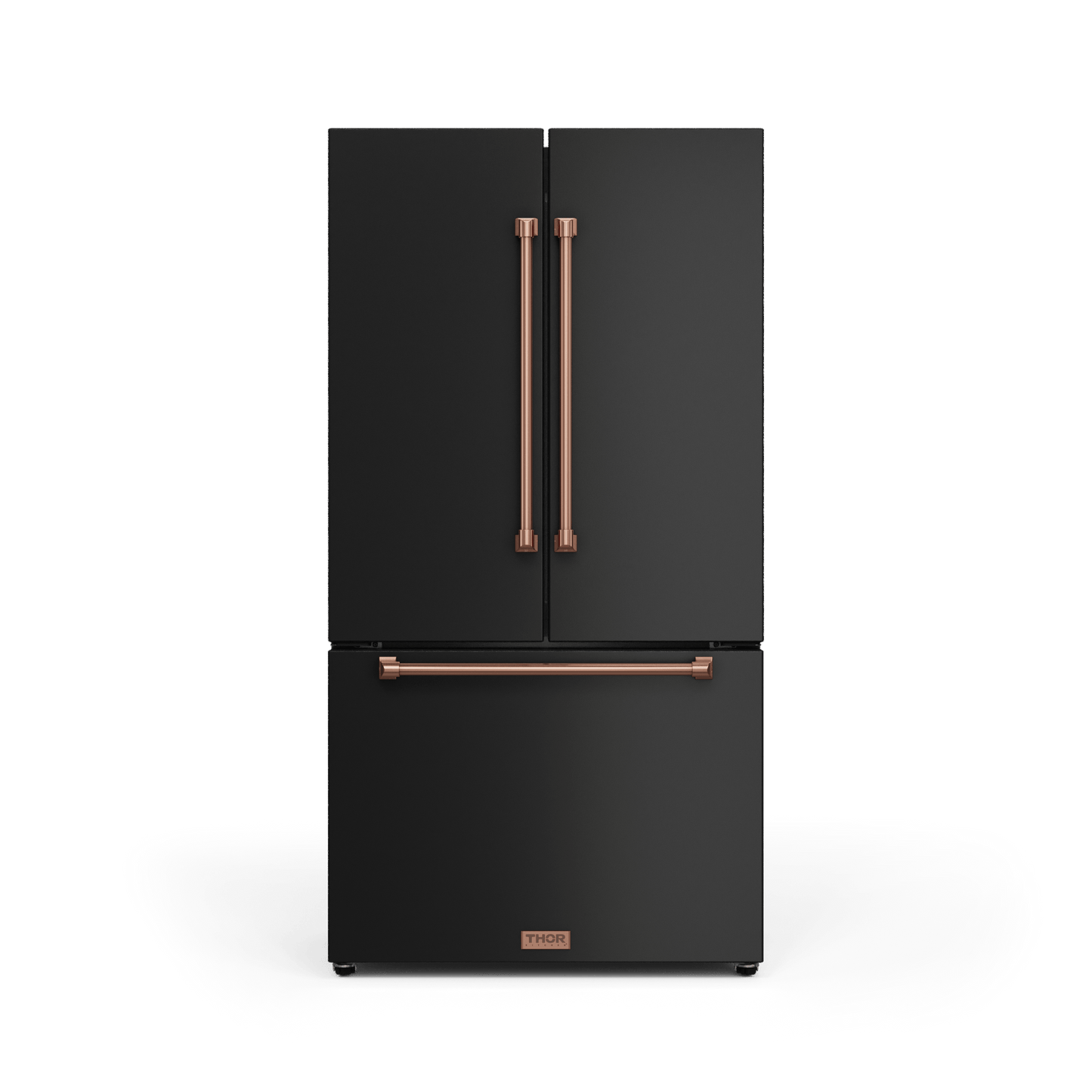 THOR KITCHEN RF3621CTD00RSG 36 Inch 20.3 Cu Ft French Door Counter Depth Refrigerator With Ice ...