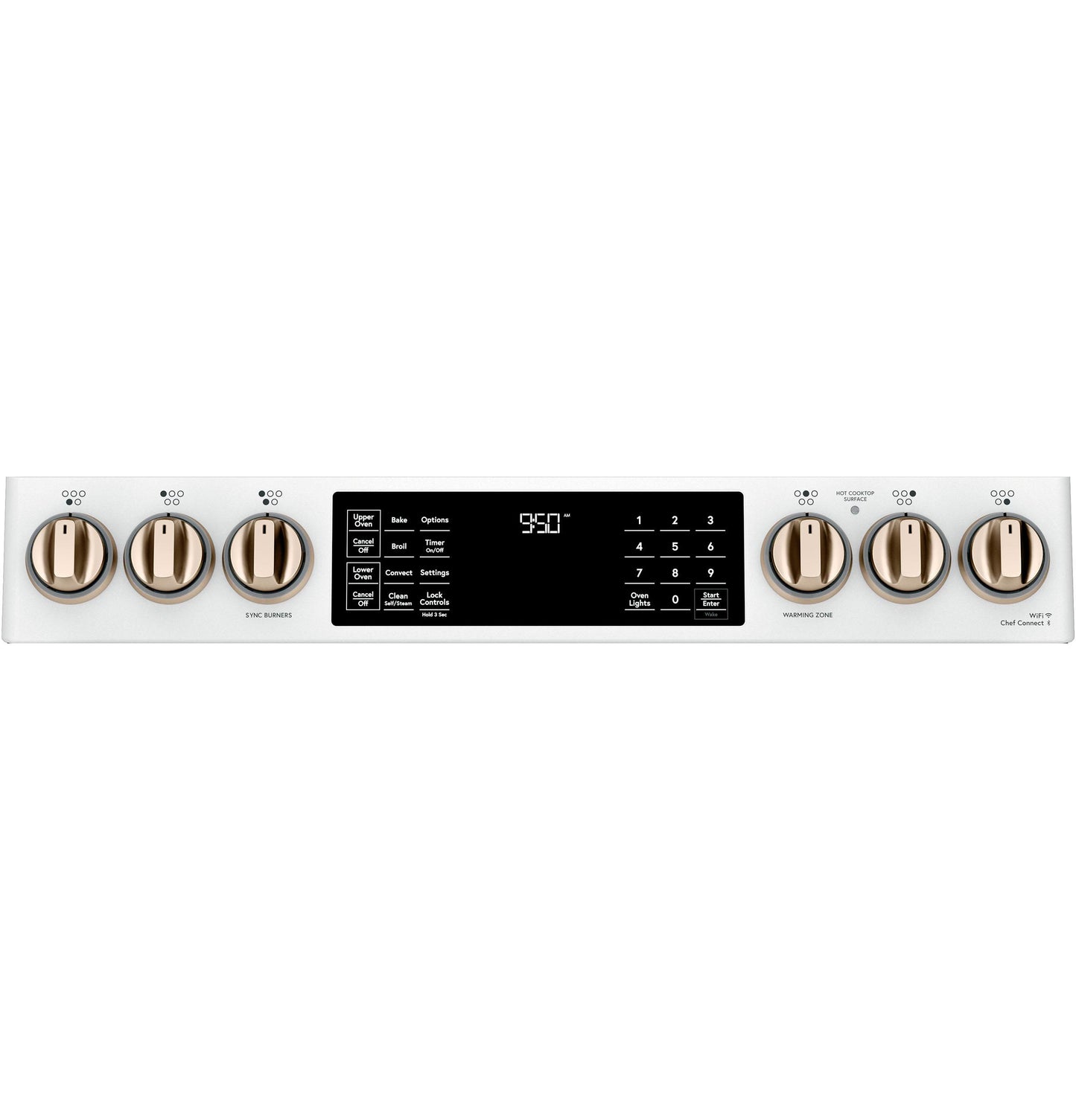CAFE CHS950P4MW2 Cafe 30"" Slide-in Front Control Induction and Convection DOUB...