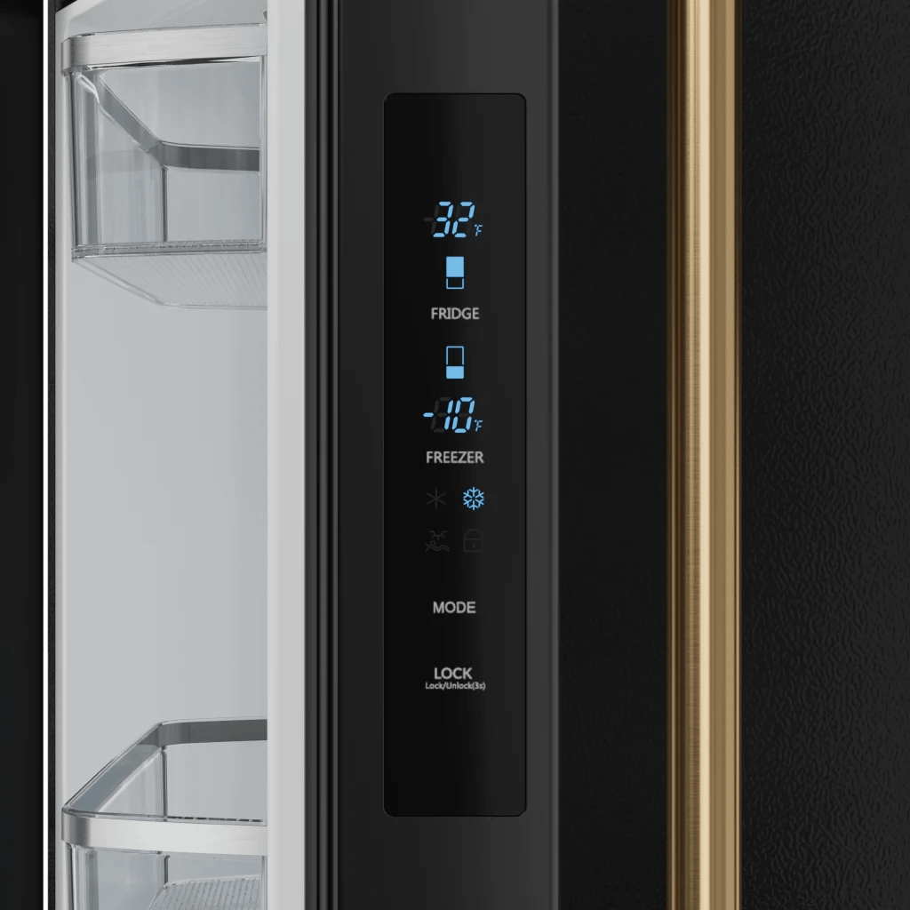THOR KITCHEN RF3017FFD00BRZ 30 Inch 17.7 Cu Ft French Door Counter Depth Refrigerator With Ice ...