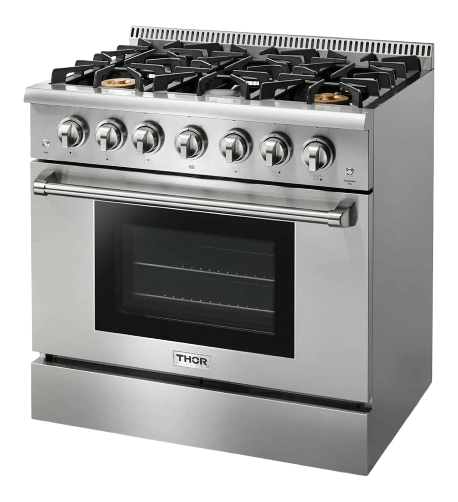 THOR KITCHEN HRG3618U Hrg3618u 36"" Pro-style 6 Stainless Steel Burner Gas Range
