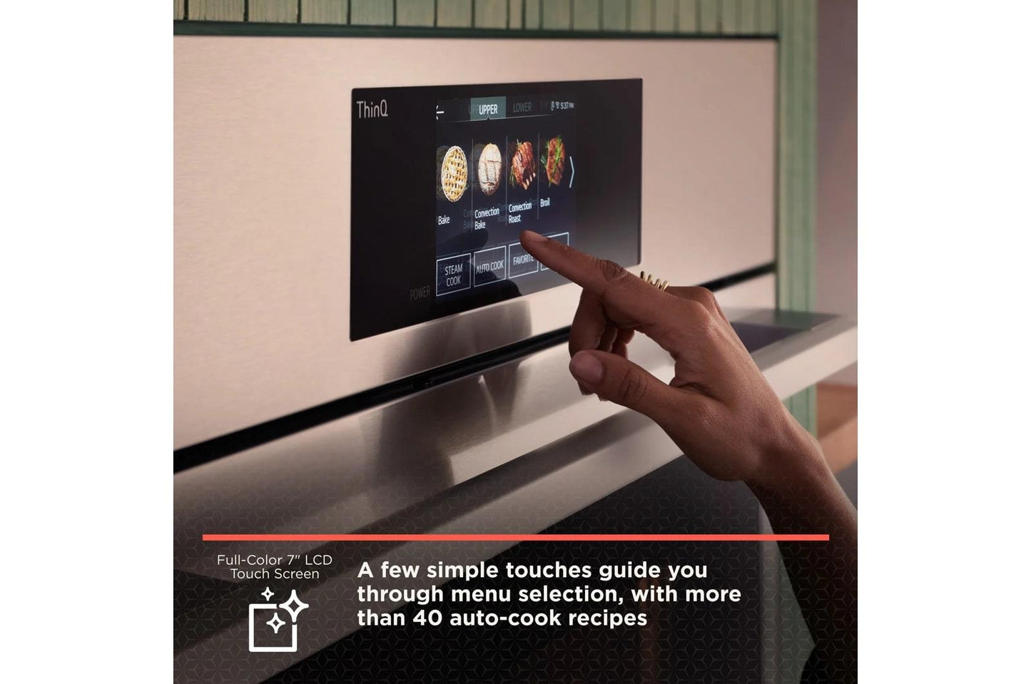 LG WCES6428F LG Studio 1.7/4.7 Cu. Ft. Combination Double Wall Oven With Air Fry