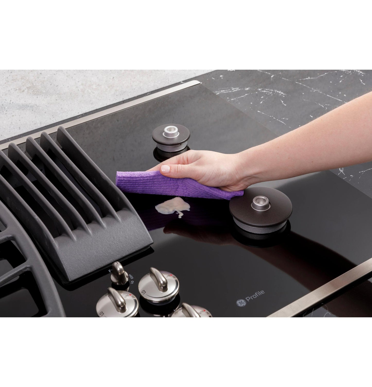 GE APPLIANCES PGP9830SRSS GE Profile 30"" Built-in Gas Downdraft Cooktop
