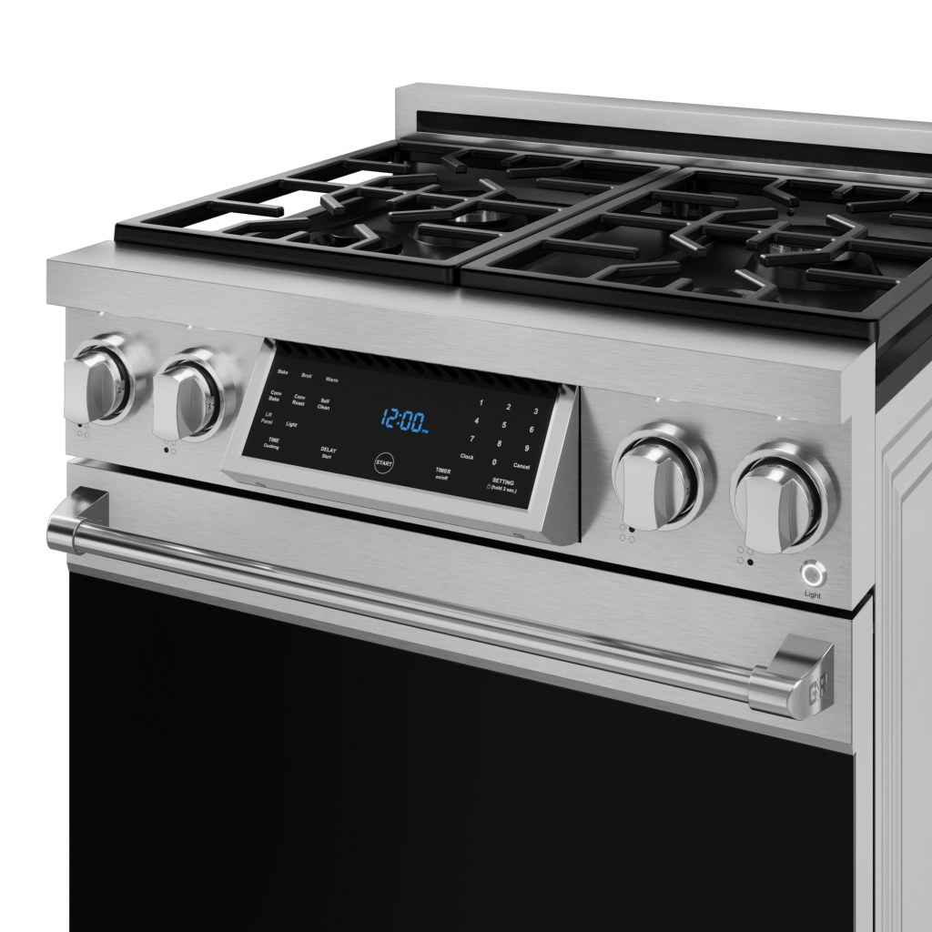 THOR KITCHEN RSG30LP 30 Inch Professional Lp Range With Tilt Panel Touch Control In STAI...