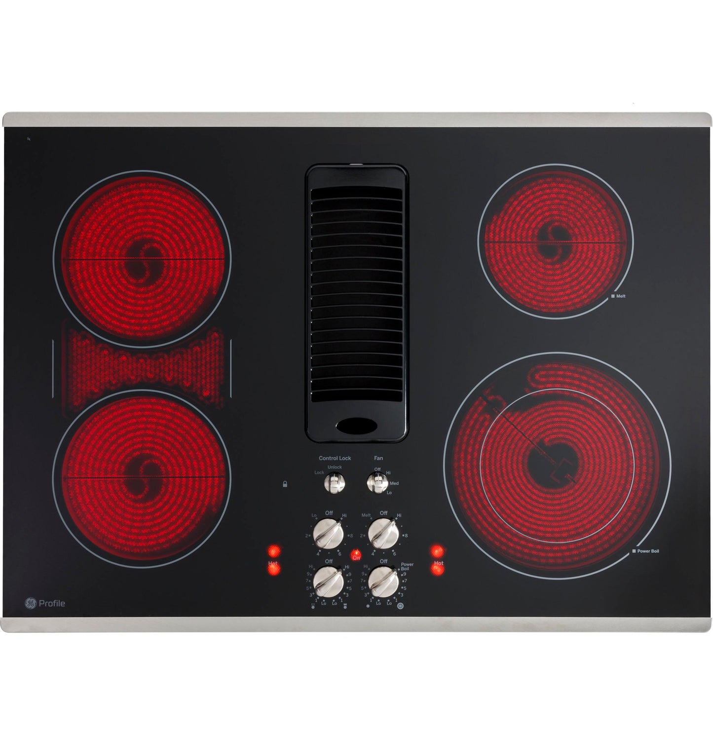 GE APPLIANCES PP9830SRSS GE Profile 30"" Downdraft Electric Cooktop