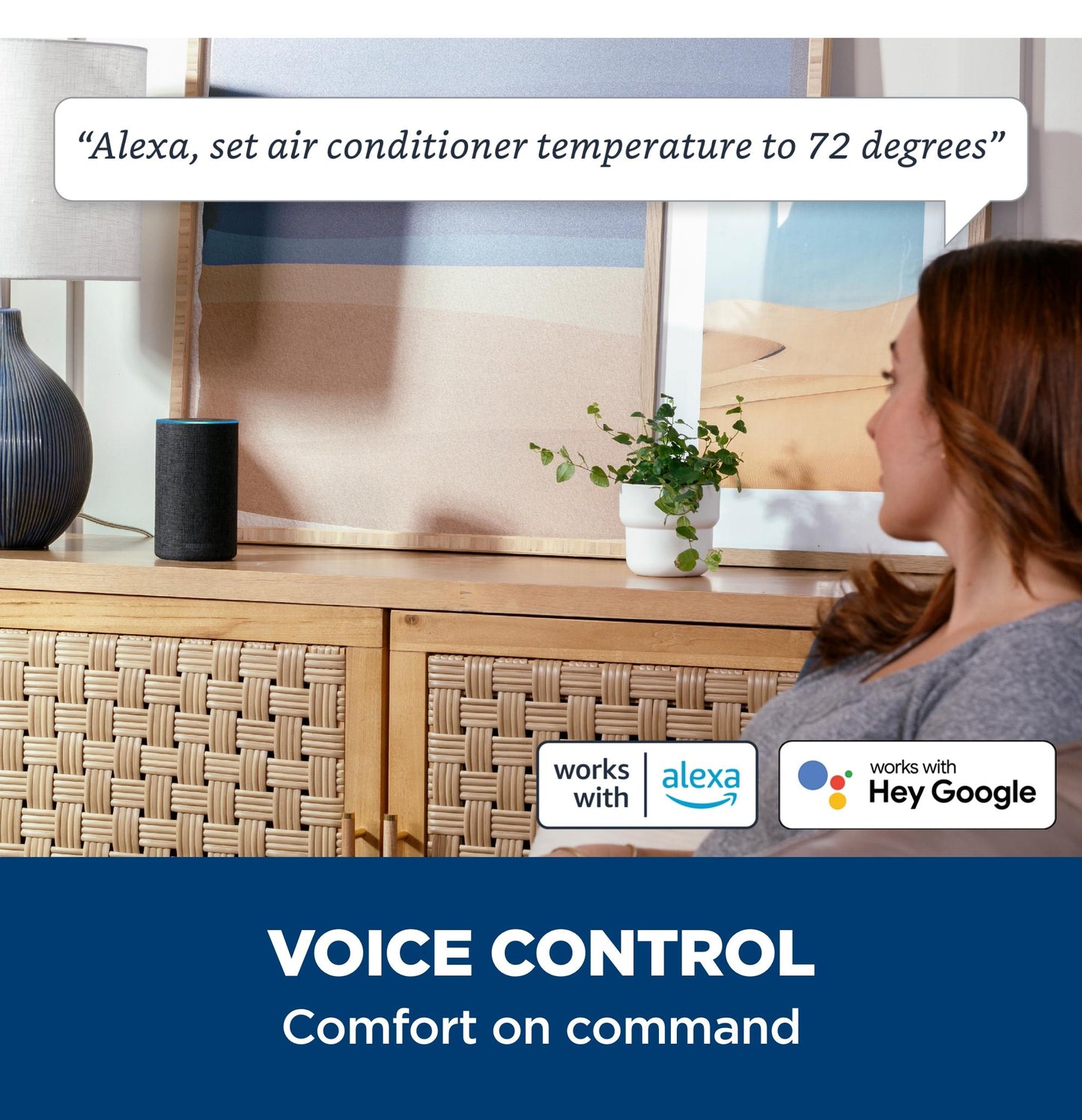 GE APPLIANCES AWCS12WWF Ge 12,000 BTU Smart Electronic Window Air Conditioner for Large ...