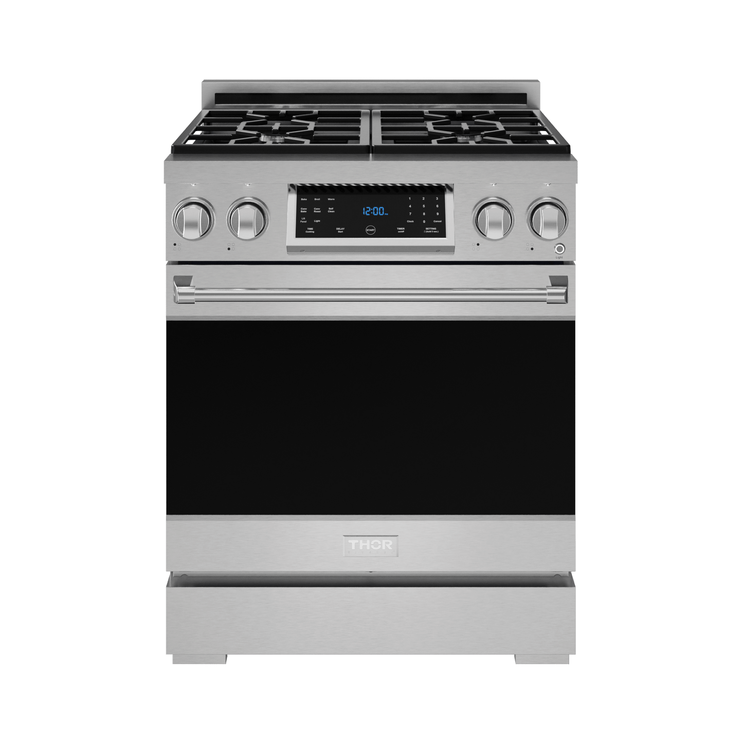 THOR KITCHEN RSG30LP 30 Inch Professional Lp Range With Tilt Panel Touch Control In STAI...