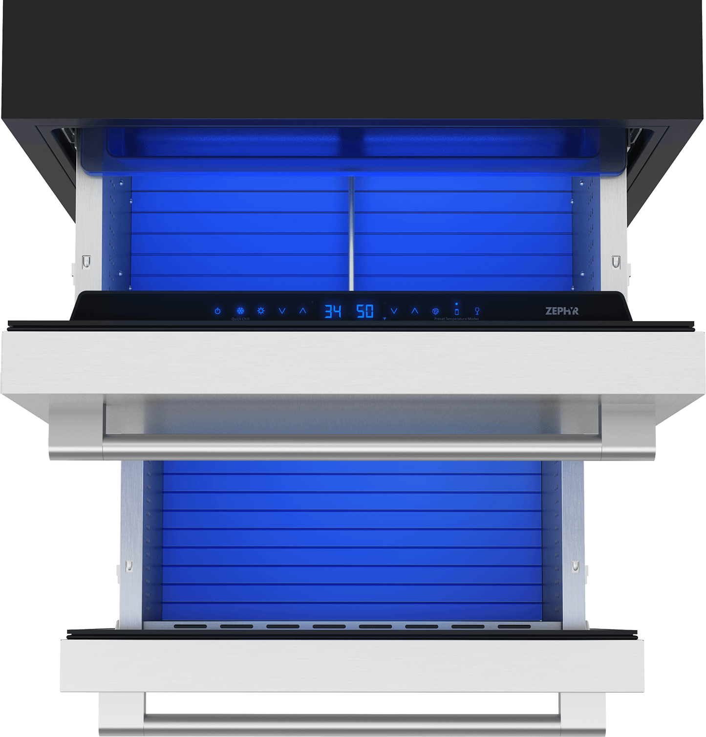 ZEPHYR PRRD24C2AS Zephyr 24"" Dual Zone Refrigerator Drawers
