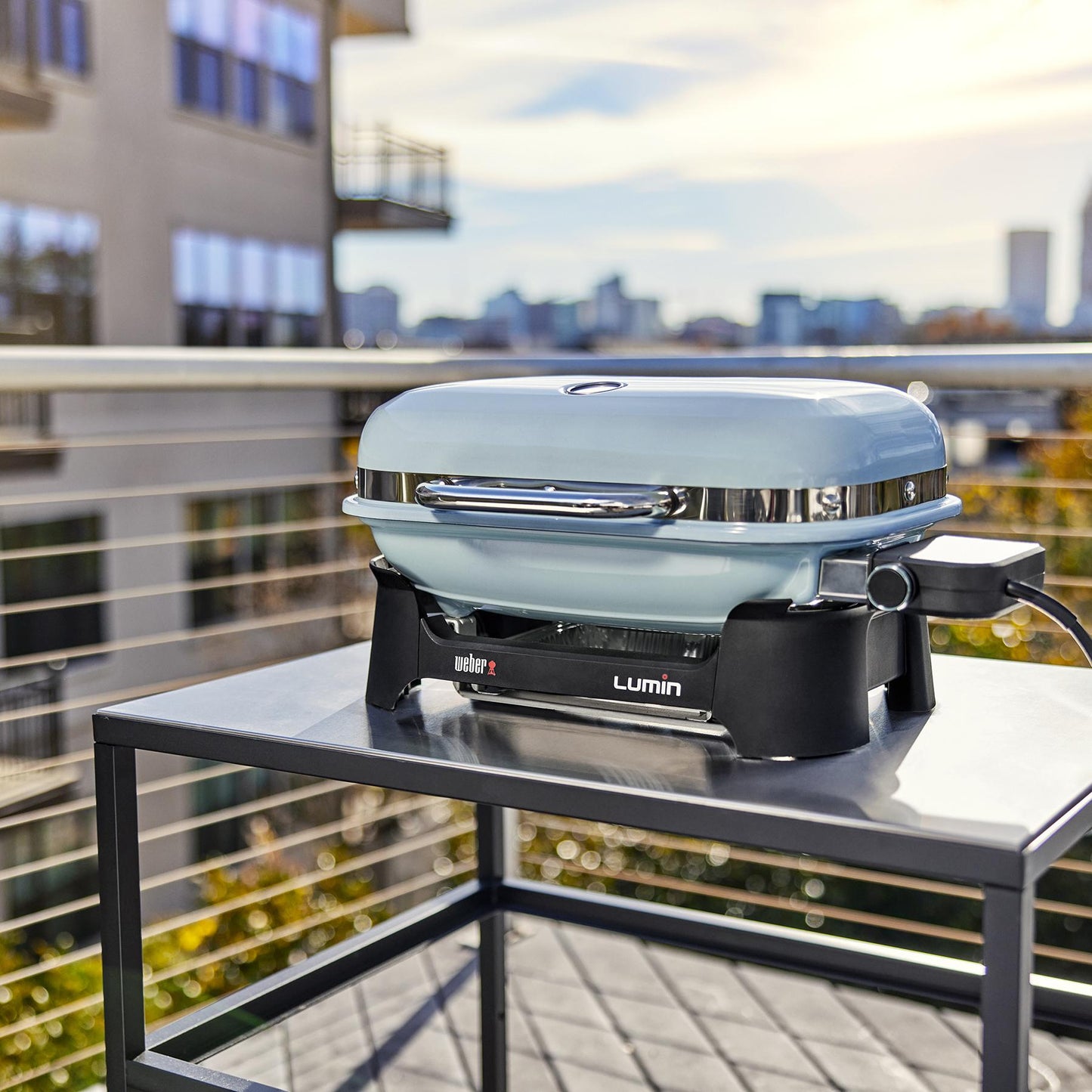 WEBER 91400901 Weber Lumin Compact Electric Grill - Ice Blue
