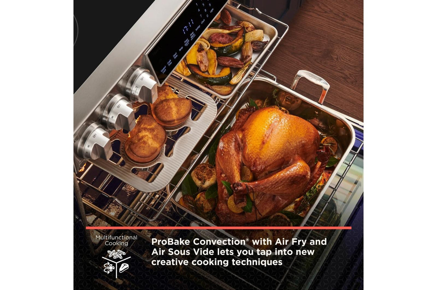 LG LSDS6338F 6.3 Cu. Ft. Smart Wi-fi Dual Fuel Slide-in Range With Probake CONVE...