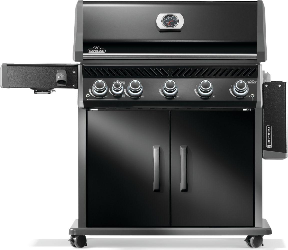 NAPOLEON BBQ RP625SIBPK2 Rogue Pro 625 Sib With Infrared Side Burner , Propane, Black