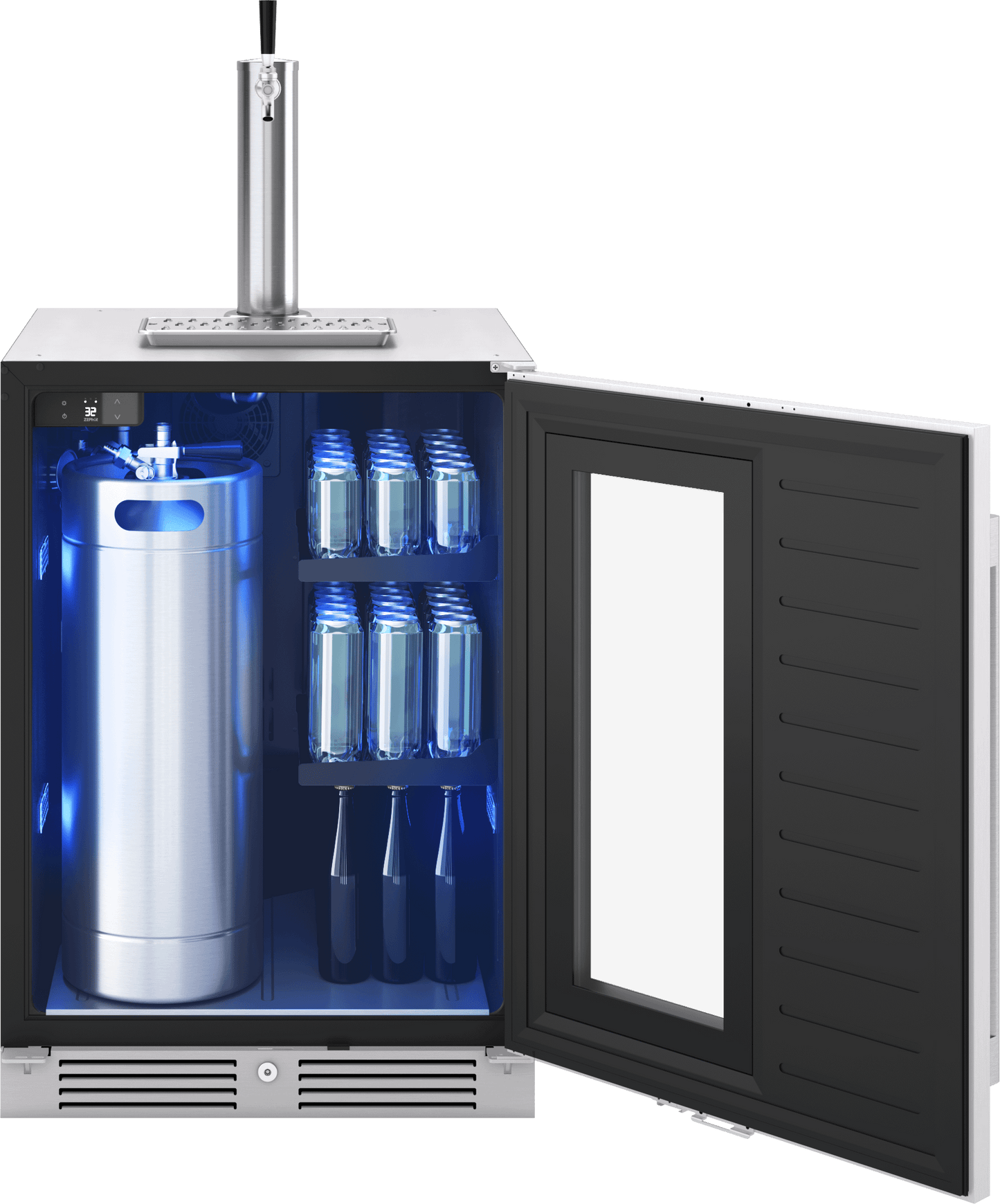 ZEPHYR PRKB24C01AG Zephyr 24"" Kegerator & Beverage Cooler