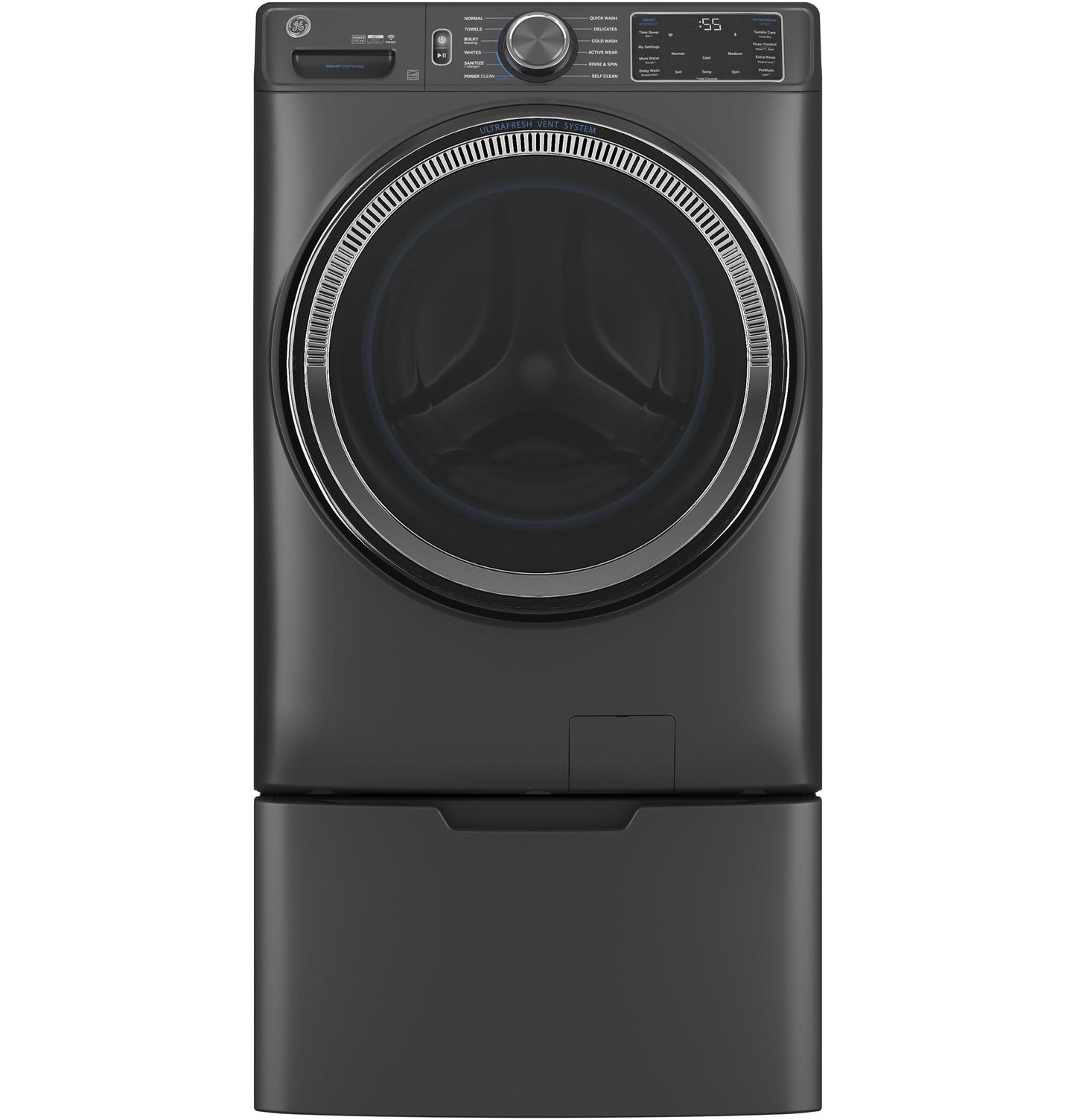 GE APPLIANCES GFW655SPVDS Ge 5.0 Cu. Ft. Capacity Smart Front Load Energy Star Steam WA...