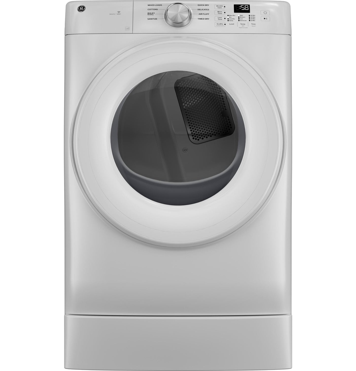 GE APPLIANCES GFD35GSSYWW Ge Energy Star 7.8 Cu. Ft. Capacity Smart Front Load Gas Dryer