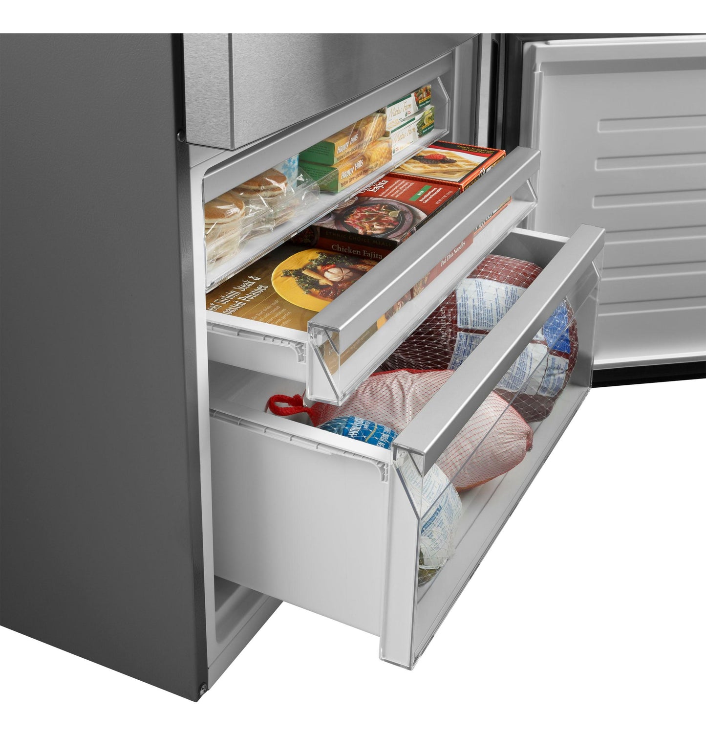 GE APPLIANCES GBE17HYRFS Ge Energy Star 17.7 Cu. Ft. Counter-depth Bottom-freezer REFR...