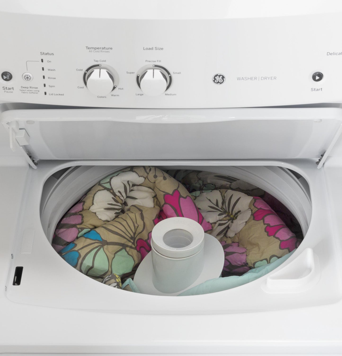 GE APPLIANCES GUD27ESSMWW GE Unitized Spacemaker 3.8 Doe Cu. Ft. Stainless Steel Washer AN...