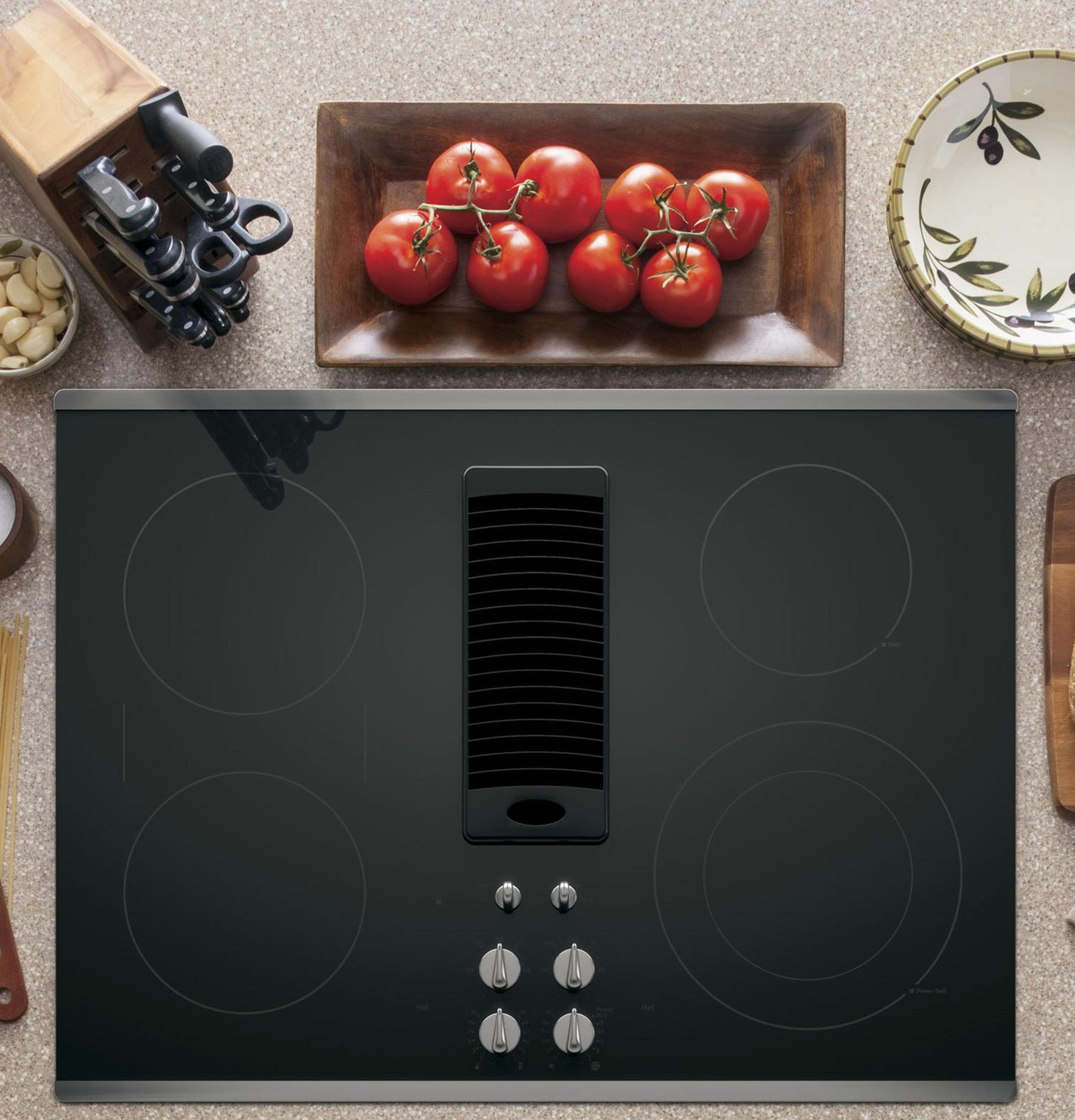 GE APPLIANCES PP9830SRSS GE Profile 30"" Downdraft Electric Cooktop