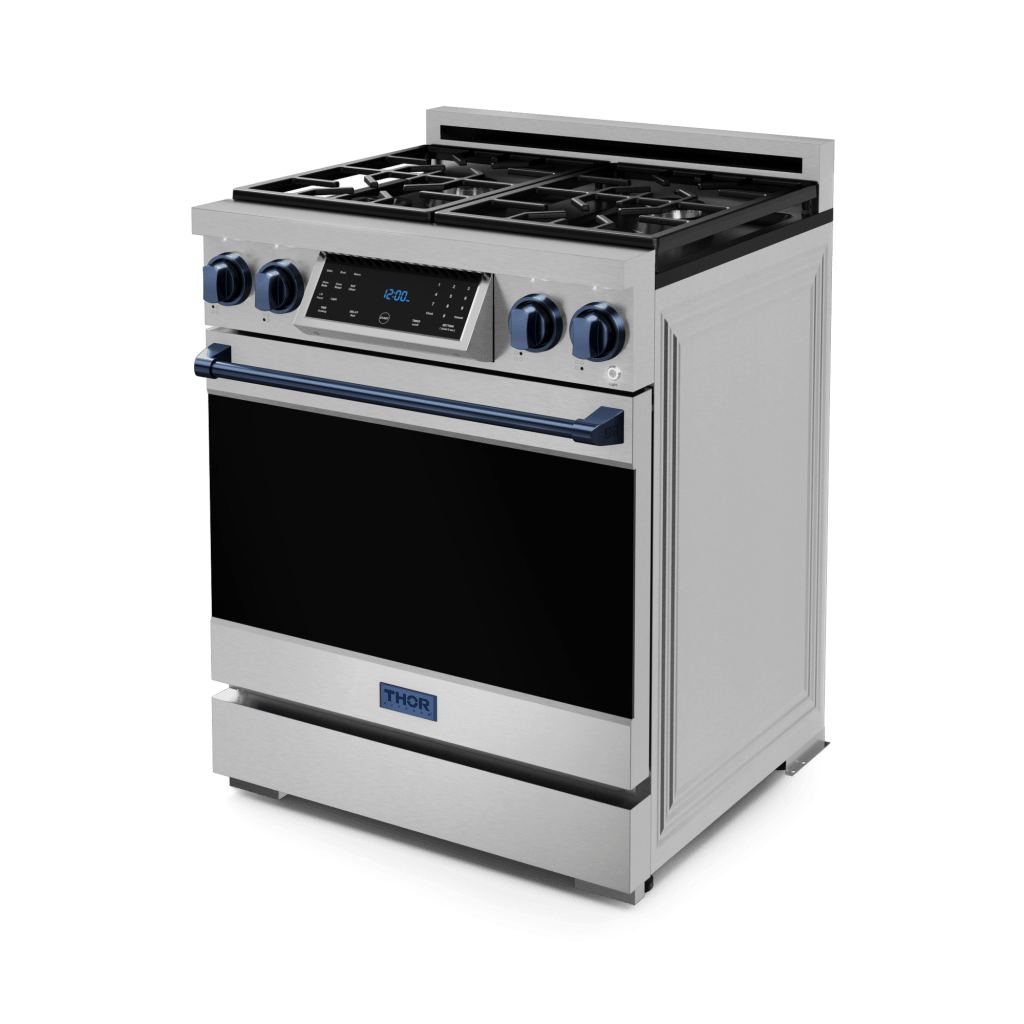 THOR KITCHEN RSG30BLU 30 Inch Professional Gas Range With Tilt Panel Touch Control In STA...