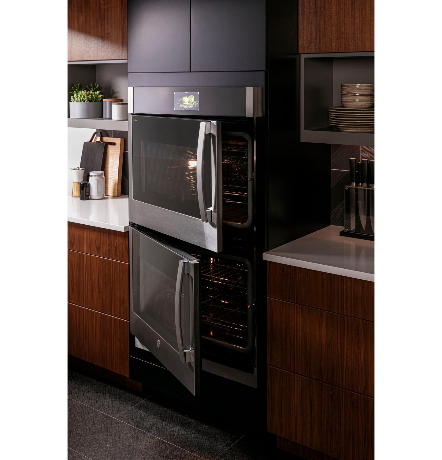GE APPLIANCES PTD700RSNSS GE Profile 30"" Smart Built-in Convection Double Wall Oven With ...