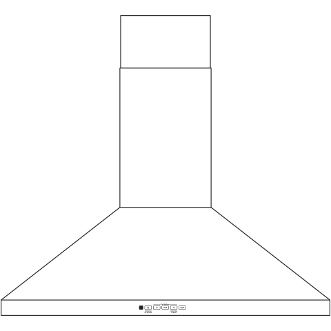 GE APPLIANCES JVW5301BJTS Ge 30"" Wall-mount Pyramid Chimney Hood
