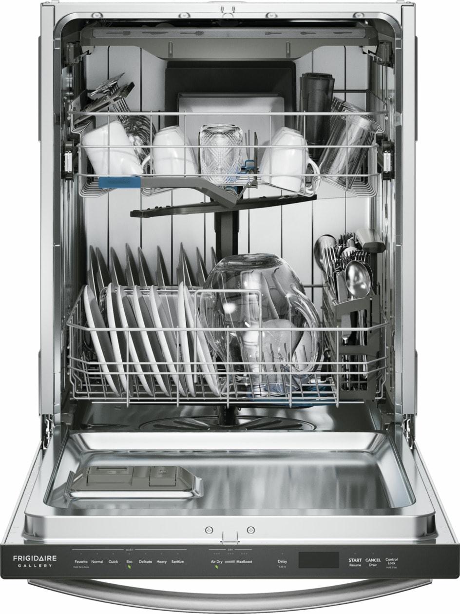 FRIGIDAIRE GDSH4715AF Frigidaire Gallery 24"" Stainless Steel Tub Built-in Dishwasher WITH...