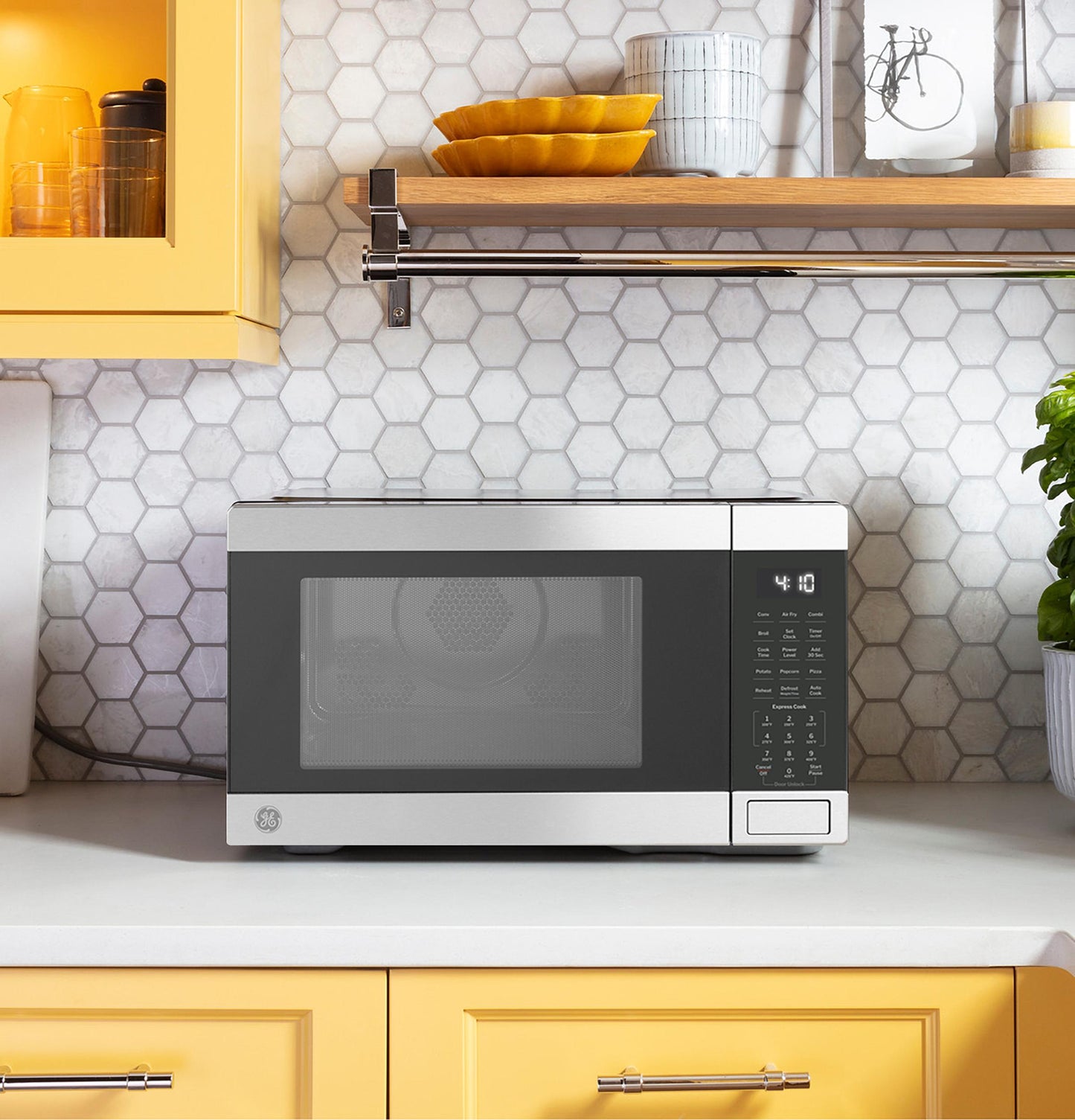 GE APPLIANCES GCST10A1WSS Ge 1.0 Cu. Ft. Capacity Countertop Convection Microwave Oven WIT...