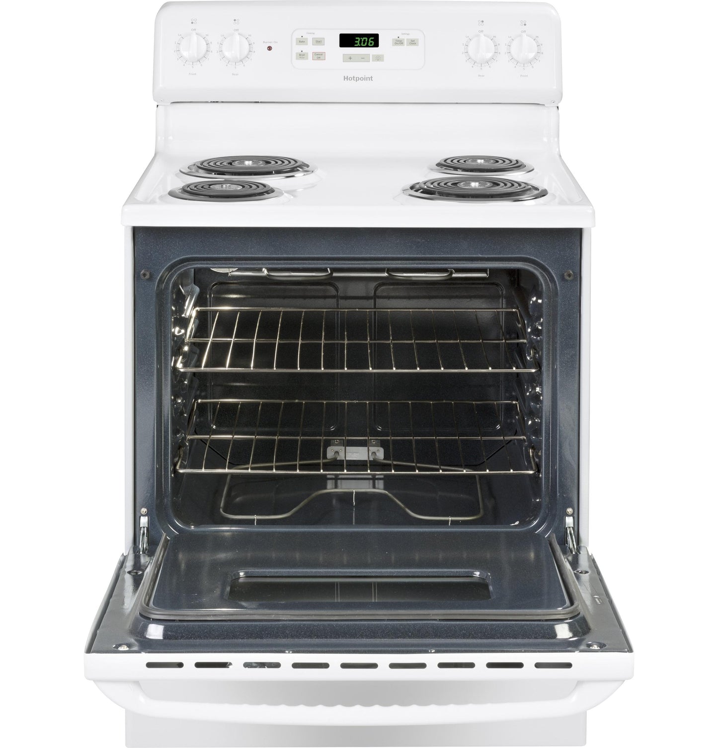 HOTPOINT RBS360DMWW Hotpoint 30"" Free-standing Standard Clean Electric Range