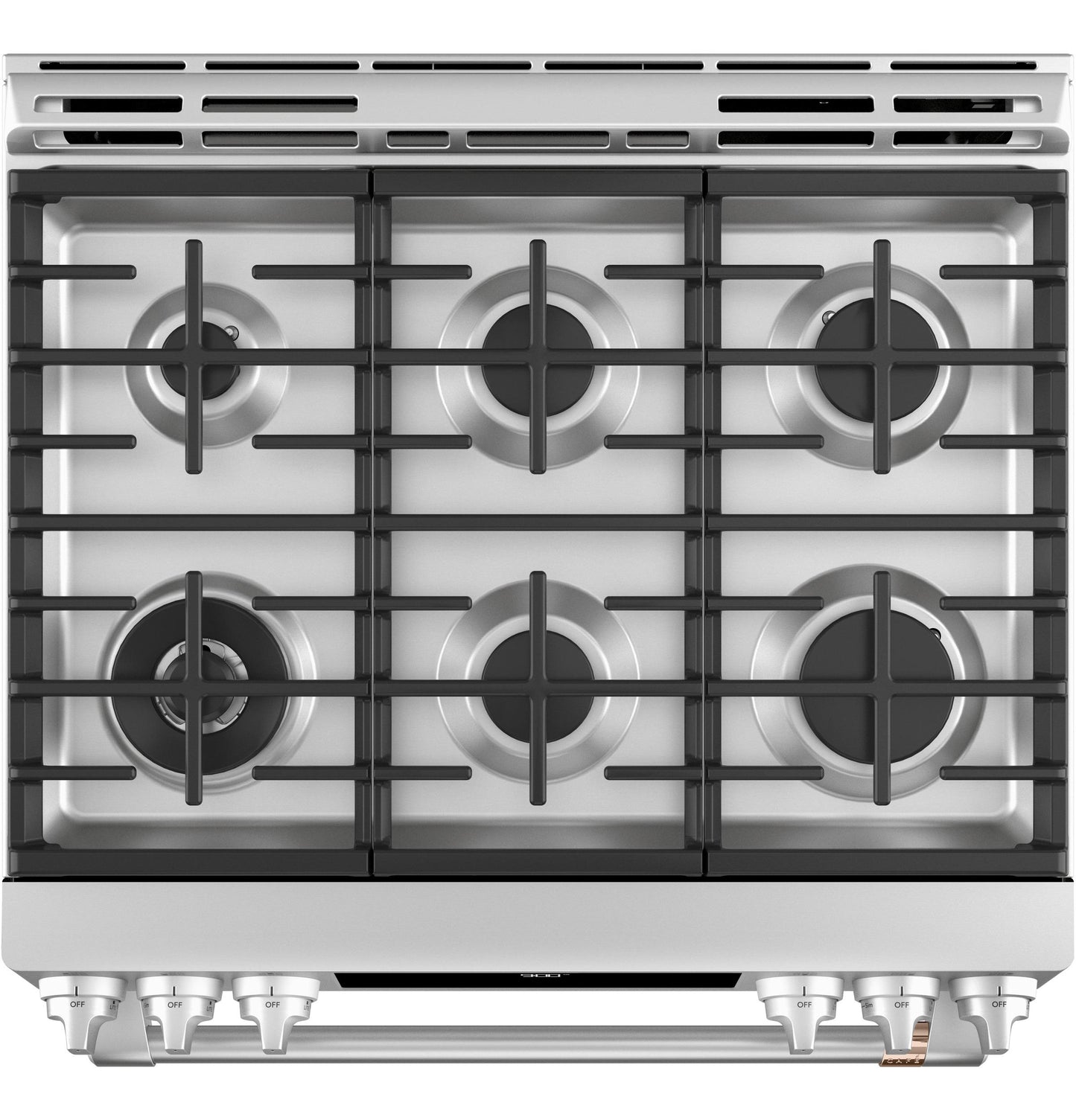 CAFE C2S900P2MS1 Cafe 30"" Slide-in Front Control Dual-fuel Convection Range WI...
