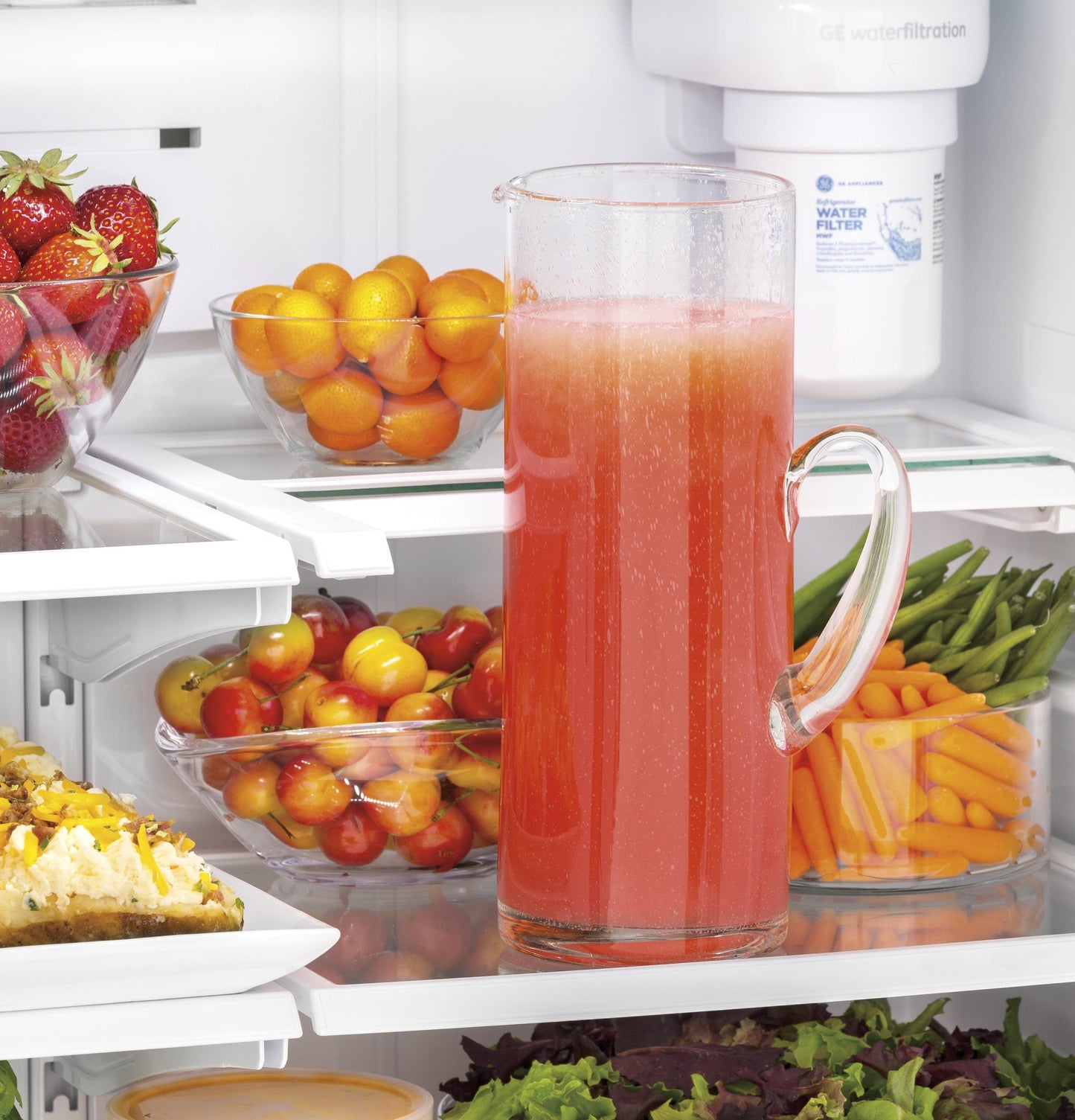 GE APPLIANCES GYE18JYLFS Ge Energy Star 17.5 Cu. Ft. Counter-depth French-door REFRIGE...