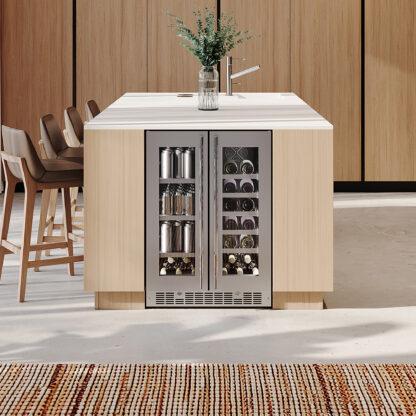 SILHOUETTE SPRBC047D1SS Silhouette Lorraine 24"" French Door Beverage Center